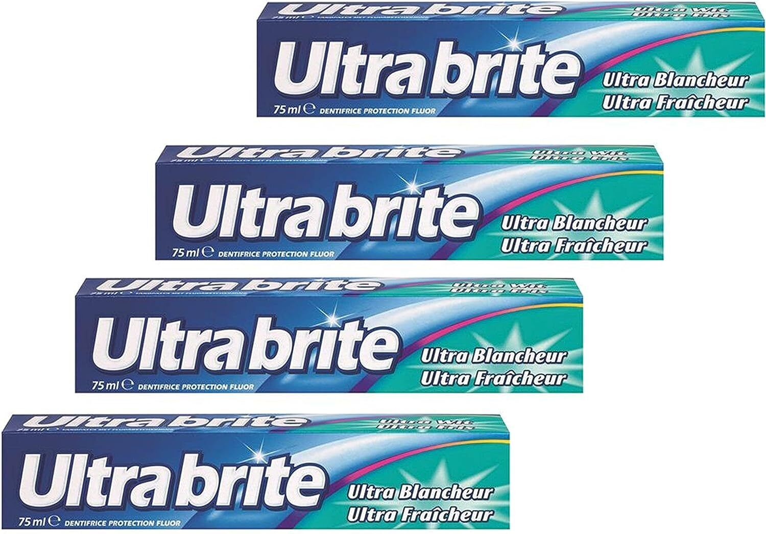 Dentifricio Ultra Brite - 4 Confezioni 75ml - Ultra Bianco con formula al fluoro