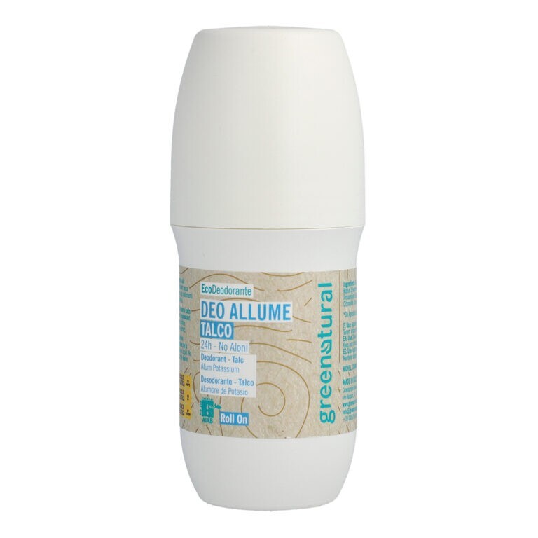Deodorante Roll On Talco Allume Di Potassio Green Natural 75 Ml