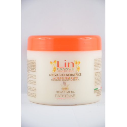 Parisienne Semi Di Lino Maschera Crema Capelli Rigenerante Vaso 500ml