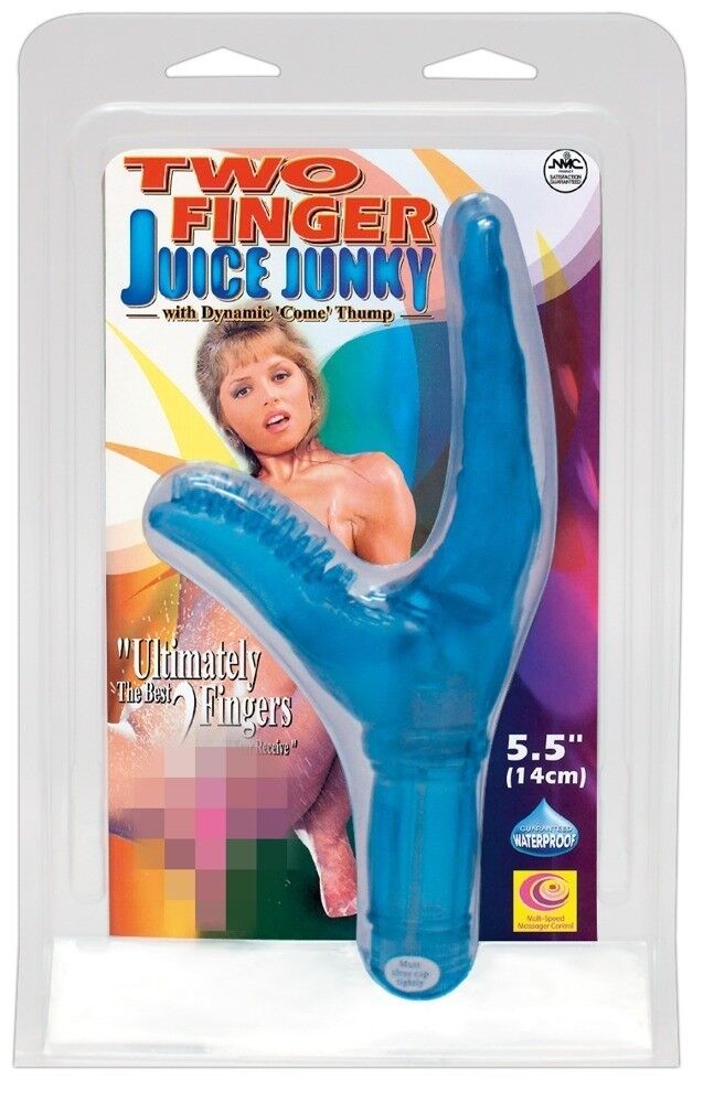 Vibratore vaginale Two Finger Juice Junky stimolatore intimo  clitoride