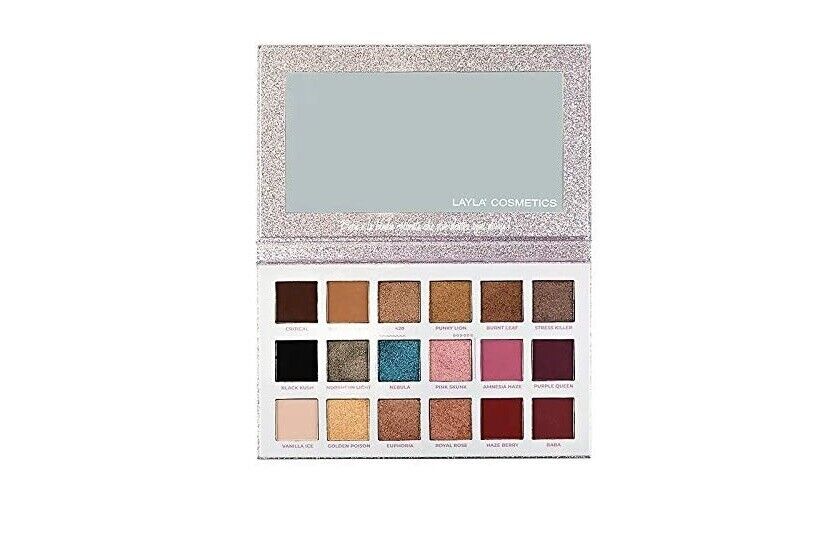 Layla Cosmetics Baba Palette di 18 ombretti di 2 differenti finish Eyeshadows