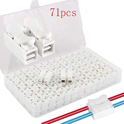 RUNCCI-YUN 71Pcs CH2 Connettori Molla, Connettore Rapid