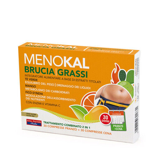 MENOKAL BRUCIA GRASSI 30+30 compresse - Aiuta a ritrovare la forma fisica ideale