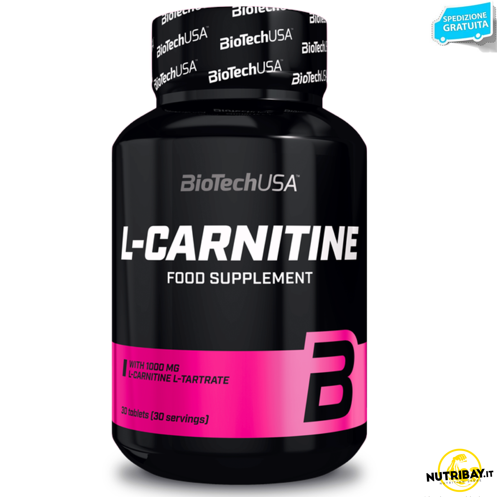 Biotech USA L-Carnitine 1000 mg 30 cpr. Integratore di Carnitina