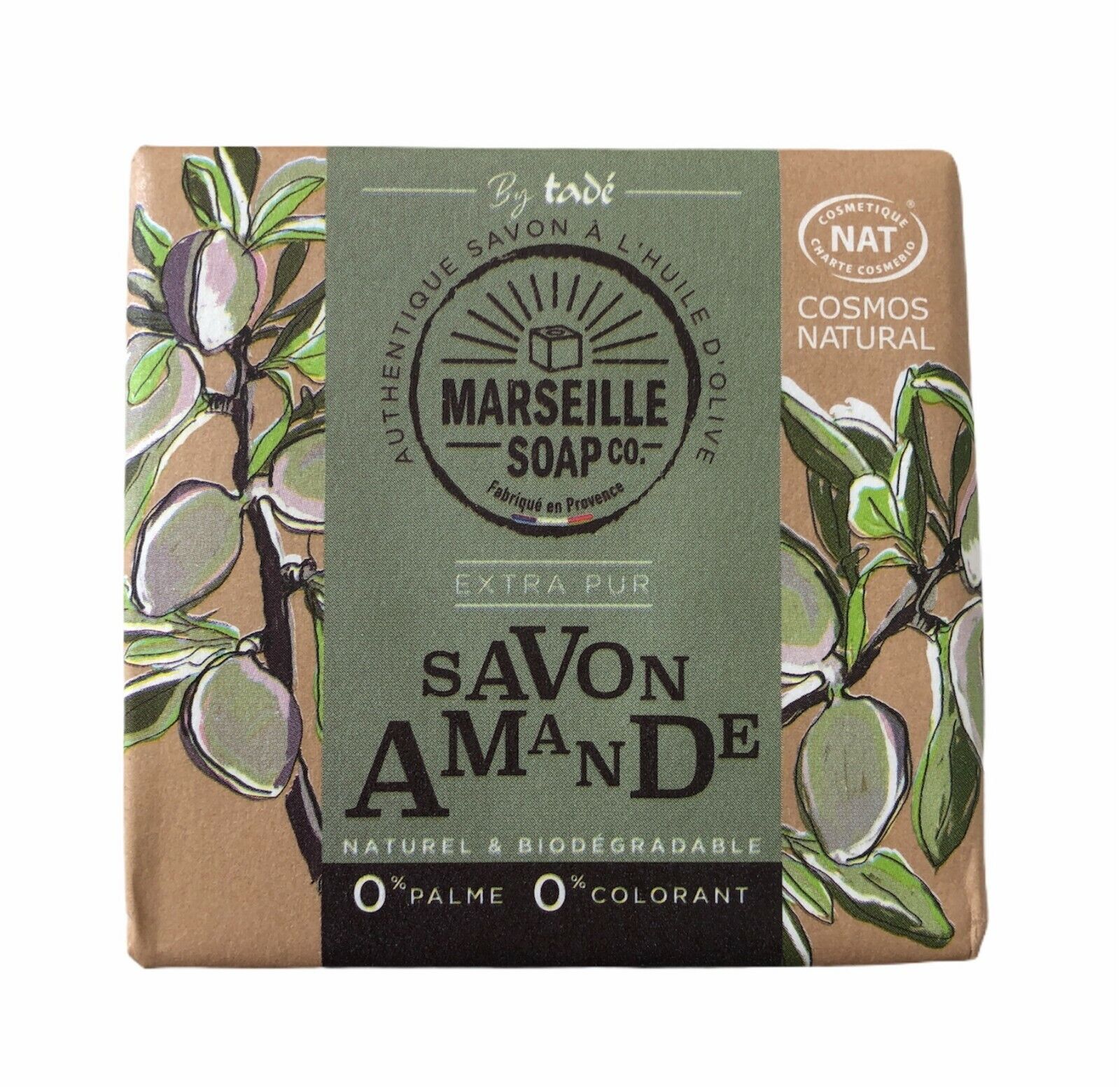 TADE' SAPONE DI MARSIGLIA NATURALE DERMATOLOGICAMENTE TESTATO ALLA MANDORLA