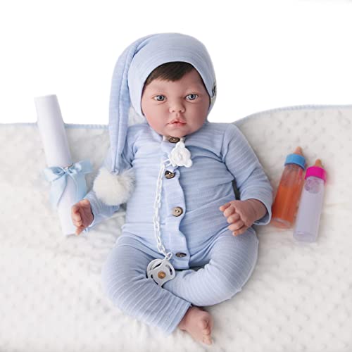 María Jesús Bambole Reborn In Silicone Vinile, Bambola Vera Con Rossore E Peso 2,2Kg, Bambola Reborn Con Caduta Della Testa, Bambole Reborn Femmine 52