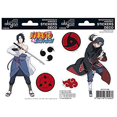 Naruto Shippuden - Set Adesivo Mini (16 X 11Cm) Sasuke/Itachi
