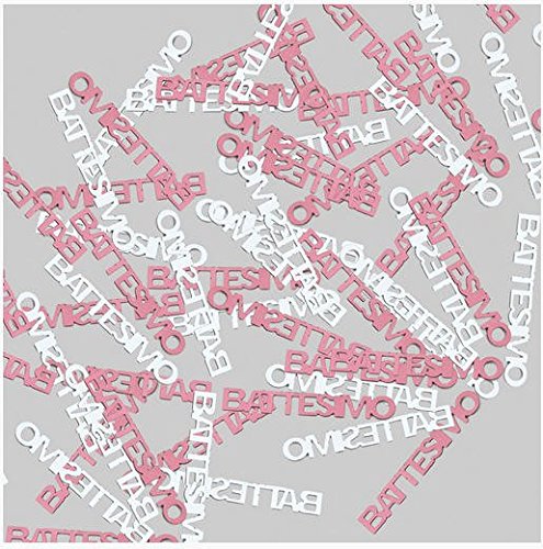 Confetti - Coriandoli Da Tavolo Battesimo Bimba - Rosa