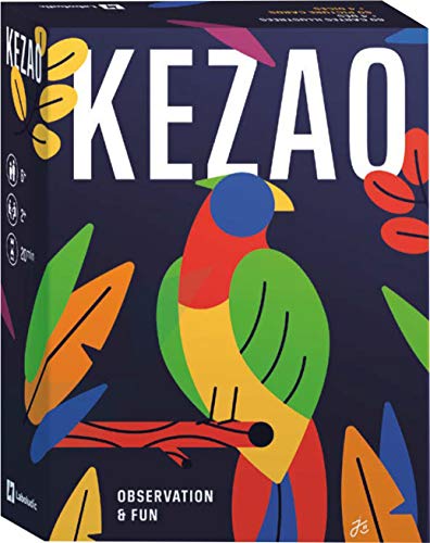 Kezao - Gioco Di Carte Colorato E Divertente Con 4 Dadi - Velocità E Osservazione - Gioco Da Tavolo Famiglia E Bambino - Partite Rapide E Ritmiche - R