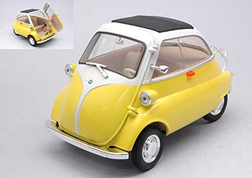 Per Bmw Isetta 250 1955 Yellow/White 1:18 - Welly - Auto Stradali - Die Cast - Modellismo