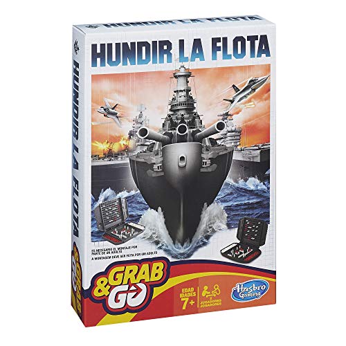 Hasbro Gaming - Hundir La Flotta, Gioco Da Viaggio, Gioco Di Strategia, Multicolore (B0995175)