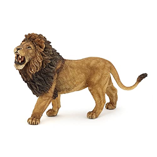 Papo -Dipinta A Mano- Figurina-Fauna Selvatica -Leone Che Ruggisce-50157-Collezione -Adatto A Bambini E Bambine - A Partire Dai 3 Anni Di Età