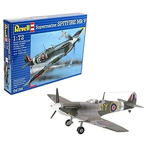 Revell- Supermarine Spitfire Mk V Kit Aeromodello, Multicolore, 04164
