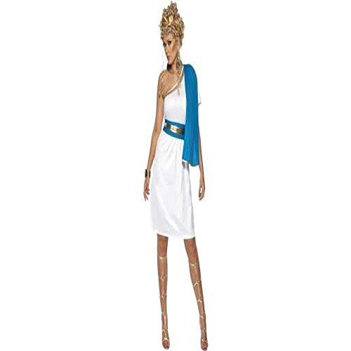 Smiffys Costume Da Donna Romana Sexy Con Abito, Toga, Cinta E Copricapo