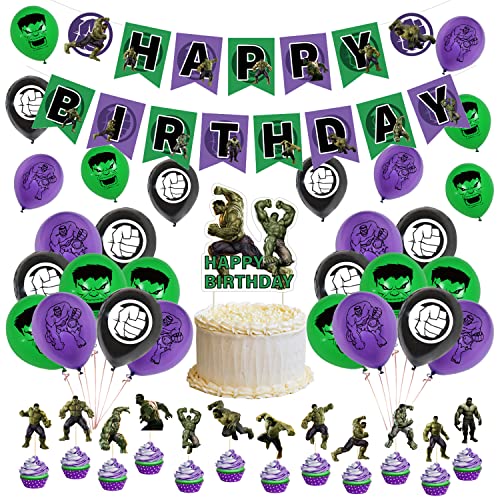 Decorazioni Compleanno Hulk Palloncini Hulk Compleanno Palloncino Decorazioni Hulk Festa Compleanno Hulk Decorazioni Torta Hulk Striscioni Buon Comple