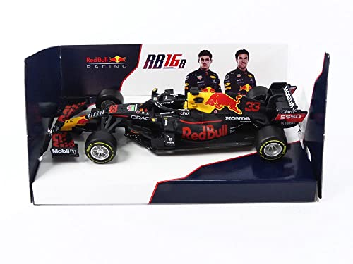 Bburago Race 18-38155 Compatibile Con Red Bull Honda Rb16B, No.33, Racing Honda, Formula 1, M.Verstappen, 2021. 1:43, Modello Finito