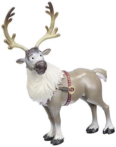 Bullyland Disney 13514-Figura Walt Frozen 2, Sven, Circa 12 Cm Di Altezza, Figura Dipinta A Mano, Senza Pvc, Per Bambini Per Il Gioco Immaginativo, Co
