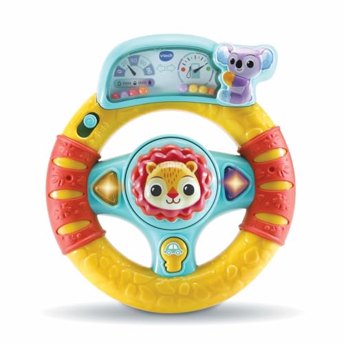 Vtech Baby Volante Delle Scoperte, Gioco Interattivo Bambino Con Frecce Luminose E Pulsante Accensione Dell'Auto, Più Di 45 Canzoni E Suoni, Portatile