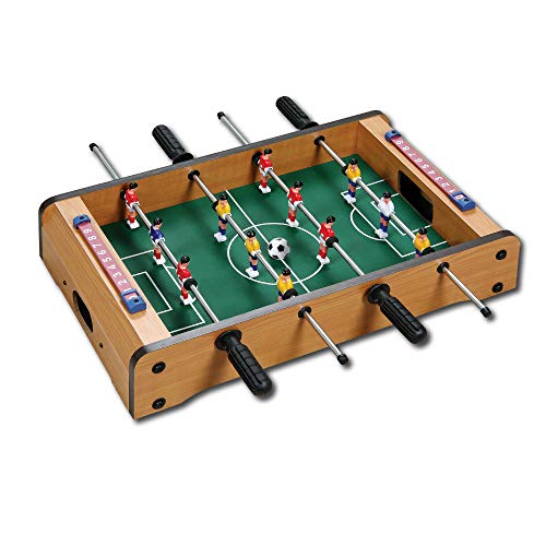 Sport1 Calcetto Da Tavolo Table Top - Calciobalilla 6 Vs 6 Aste Uscenti Cm 51 X 31 X 10
