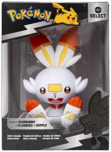 Pokemon Pkw2520 Scorbunny Select Figure-10,5 Cm In Vinile, Multicolore