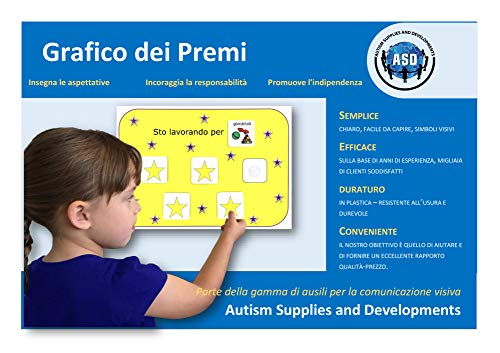 Tabella Delle Ricompense Per Bambini -Agenda Visiva Autismo –Aba Per Aule/Casa –Caa Giochi Montessori/Educativi –Ludattica–Regali Autistici–Italiano