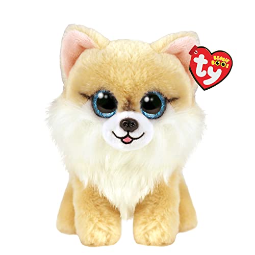 Ty Beanie Boos Honeycomb Il Corgi, Con Occhi Azzurri Grandi E Glitter, Il Peluche Con Gli Occhi Grandi Scintillanti 15 Cm T36571
