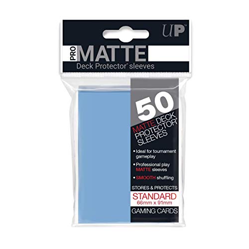 Ultra Pro - Pellicola Protettiva Opaca Per Carte, Colore Blu (Light Blue), 66X91 Mm, 12908