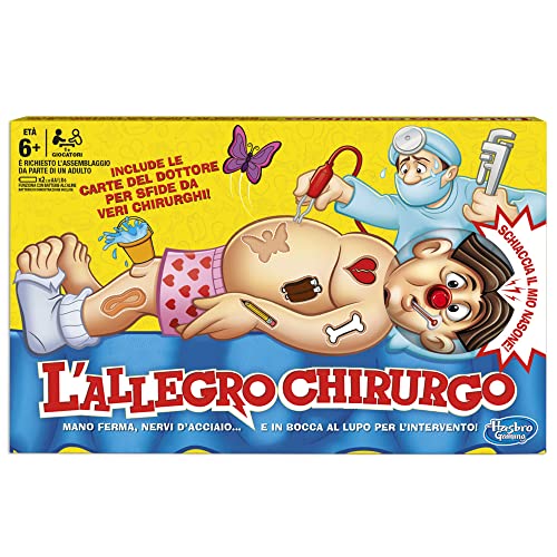 L'Allegro Chirurgo, Gioco Da Tavolo Elettronico Del Dottore, Set Medico Con Carte, Parti Anatomiche E Malattie Divertenti, Giochi Per Bambini E Bambin
