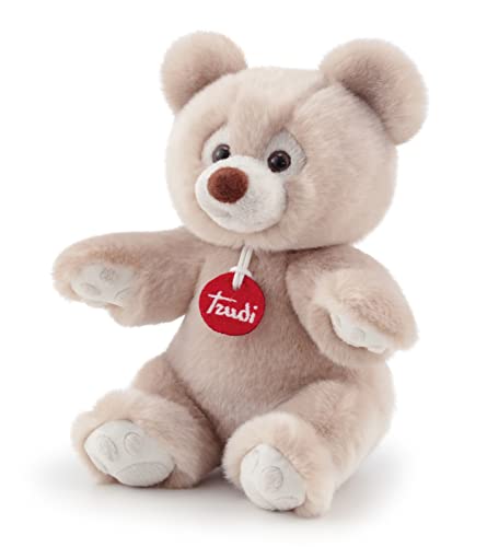 Trudi , Bear Brando: 20Cm Soft Beige Grey Plush Bear , Christmas, Baby Shower, Birthday Or Christening Gift For Kids, Plush Toys , Suitable From Birth