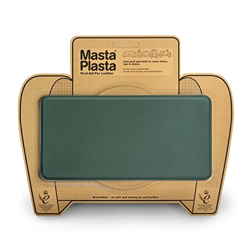 Mastaplasta - Toppa Verde Autoadesiva Per La Riparazioni Di Pelle. Scegli Dimensioni/Design. Pronto Soccorso Per Divani, Sedili Auto, Borse, Giacche, 