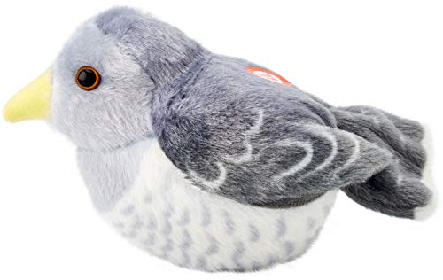 Wild Republic Pájaro Cucú Peluches 19500 Uccello Cuculo Di Peluche, Giocattolo Con Canto Realistico, Birds With Sound, 13Cm, Colore Grigio