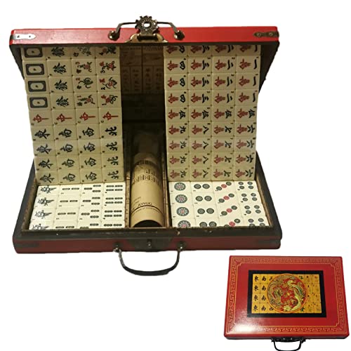 Nic Is Cocng Set Mahjong, Mahjong Cinese Portatile, Set Di Giochi Mahjong Tradizionale Cinese Per La Casa O In Viaggio, Gioco Mahjong Gioco Per Famigl