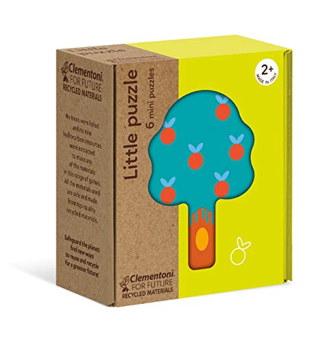 Clementoni - 16223 - Little Puzzle - In Giardino, Puzzle Natura - 6 Puzzle Bambini 2 Anni, Gioco Educativo - Materiali 100% Riciclati - Play For Futur