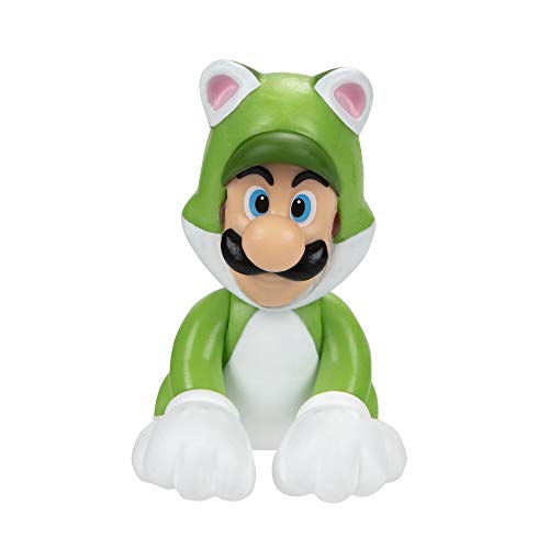 Nintendo Super Mario Figur Cat Luigi, 6,5 Cm
