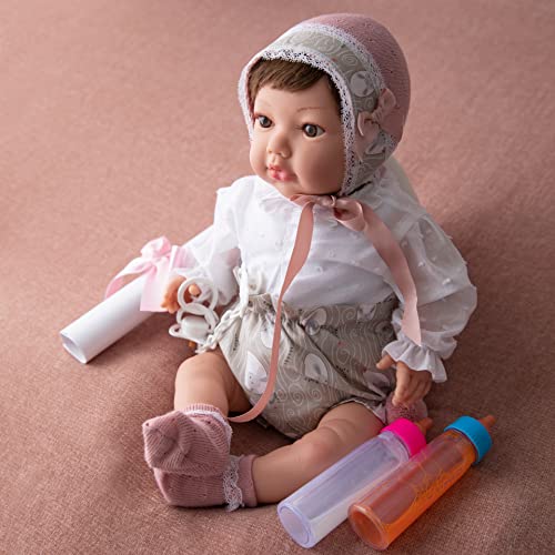 María Jesús Bambole Reborn In Silicone Vinile, Bambola Vera Con Rossore E Peso 2Kg, Bambola Reborn Con Caduta Della Testa, Bambole Reborn Femmine 50Cm