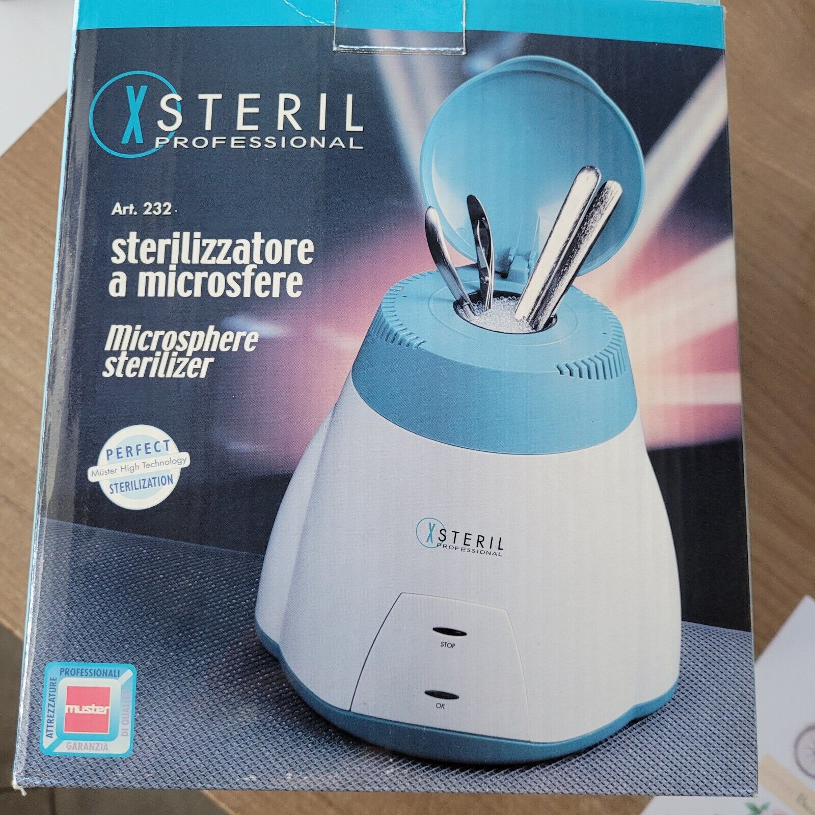 MUSTER X-STERIL PROFESSIONALE STERILIZZATORE MICRO SFERE AUTO CONTROL SYSTEM