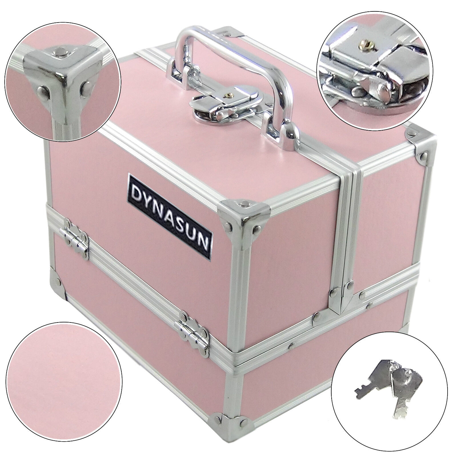Beauty Case Make Up Nail Art DynaSun BS35 RosaPink Valigia Cofanetto Porta Gioie