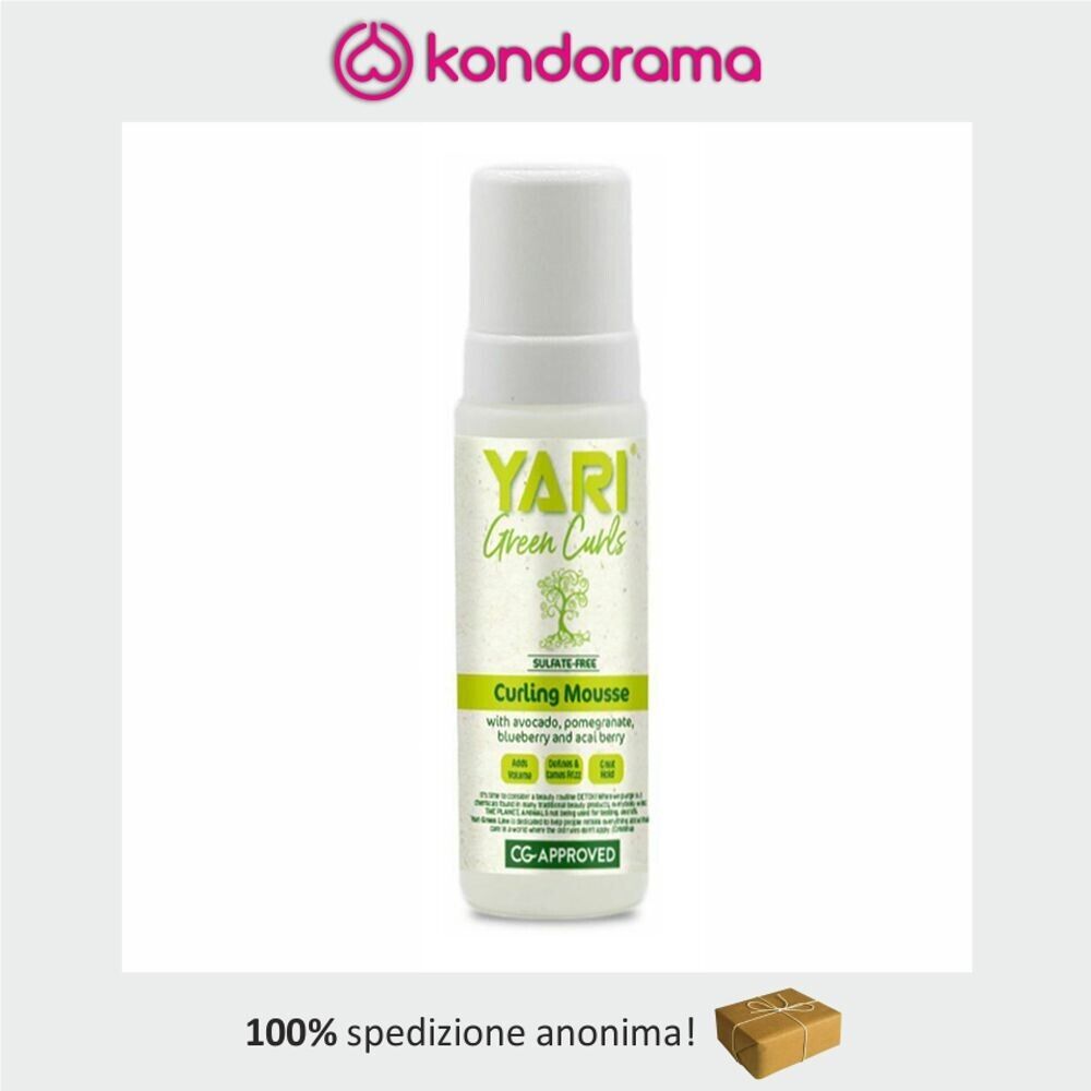 YARI GREEN CURLY MOUSSE AVOCADO POMEGRANATE BLUEBERRY ACAI BERRY PER CAPELLI
