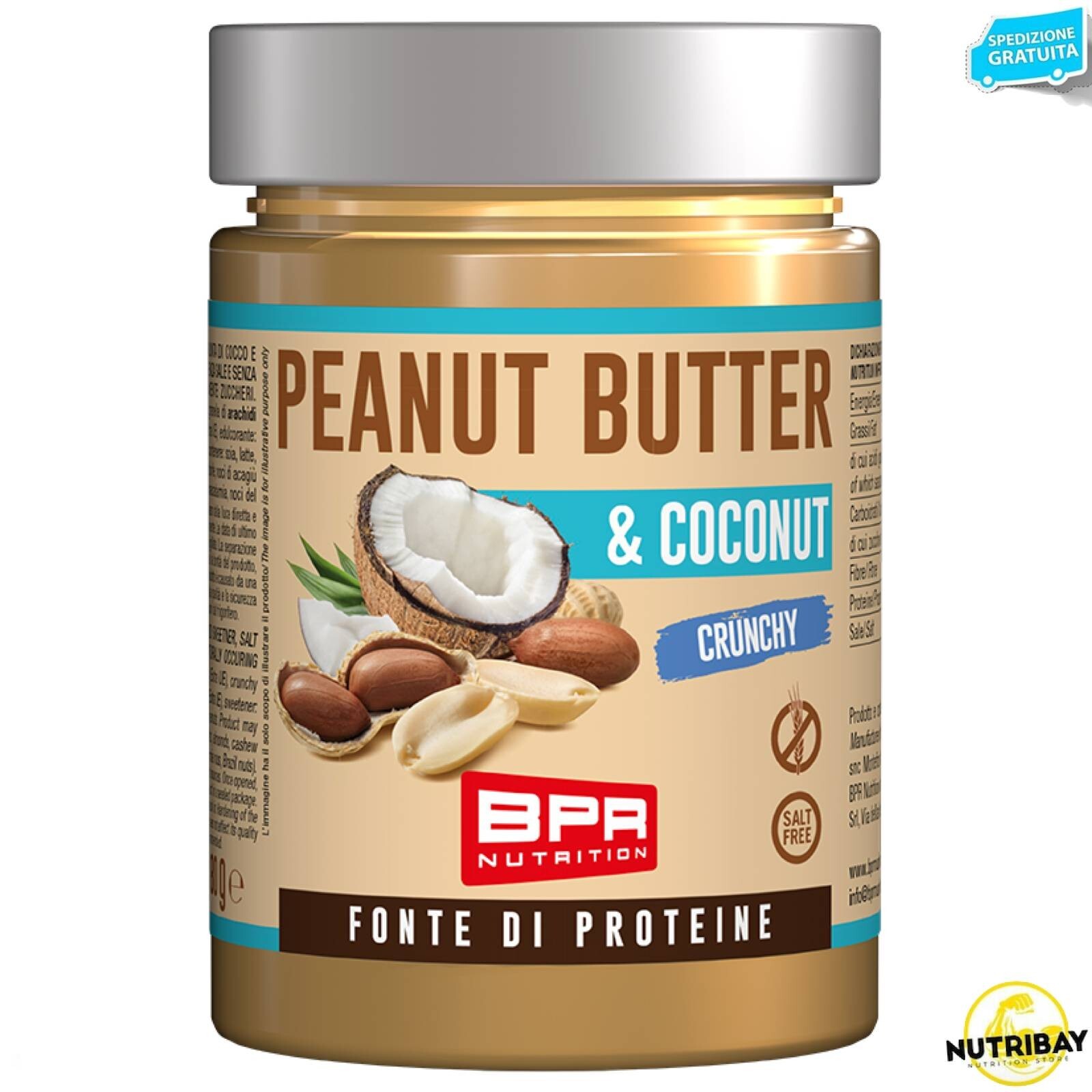 Bpr Nutrition Peanut Butter & Coconut Crunchy - 280 gr.