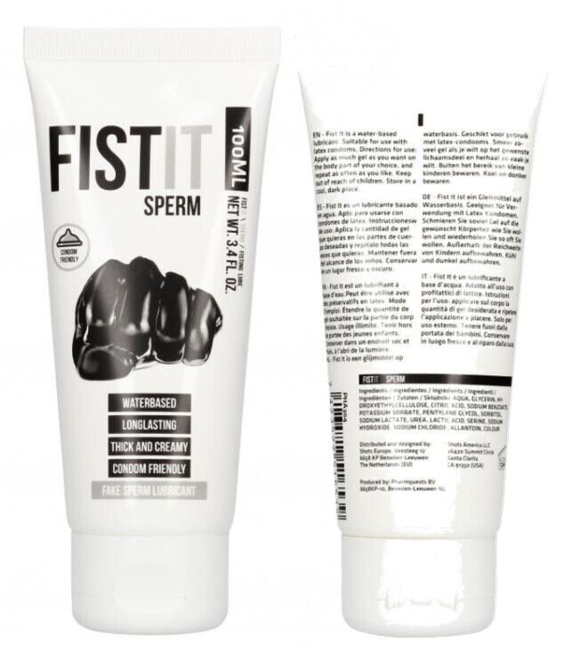 Lubrificante intimo a base acqua gel sessuale vaginale anale sperma finto 100 ML