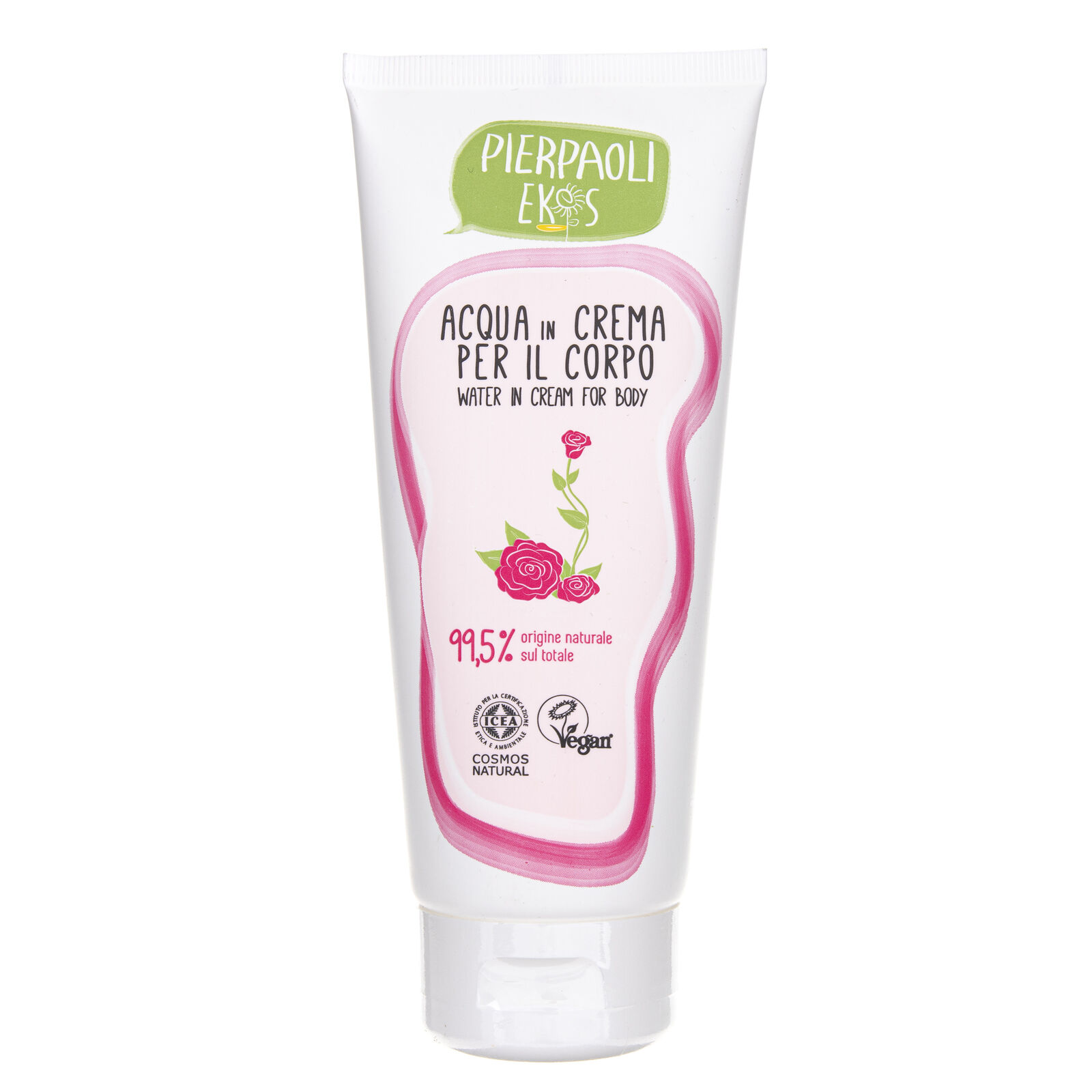 Pierpaoli Ekos Crema idratante all'acqua di rose, 200 ml
