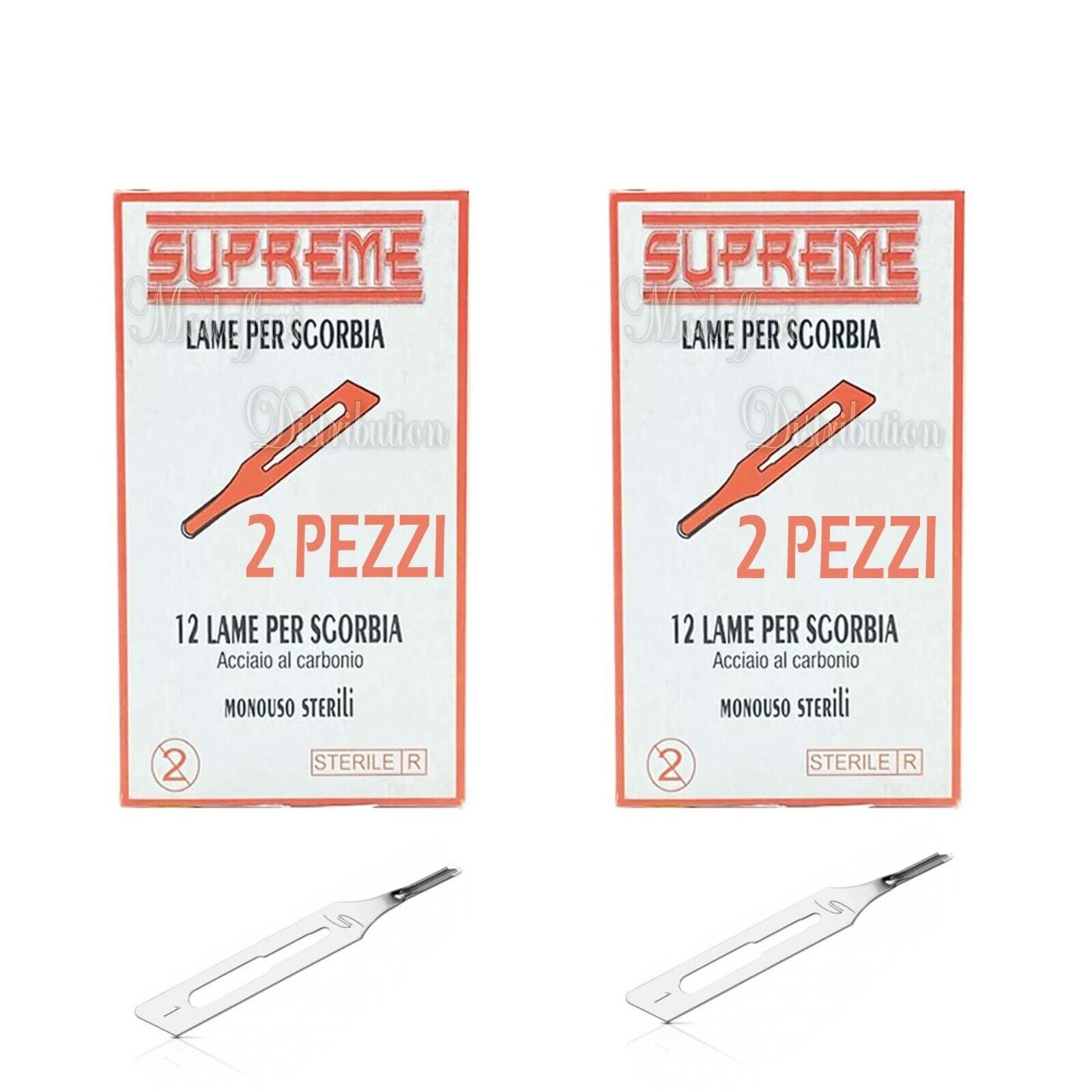 LAME PER SGORBIA MONOUSO N.5 SUPREME 2 PEZZI