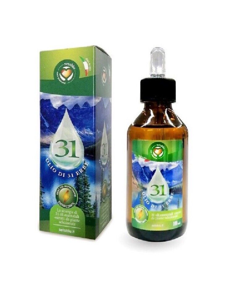SETABLU Olio di 31 ERBE  estratti naturali bio 100 ml Energizzante OLIO 31