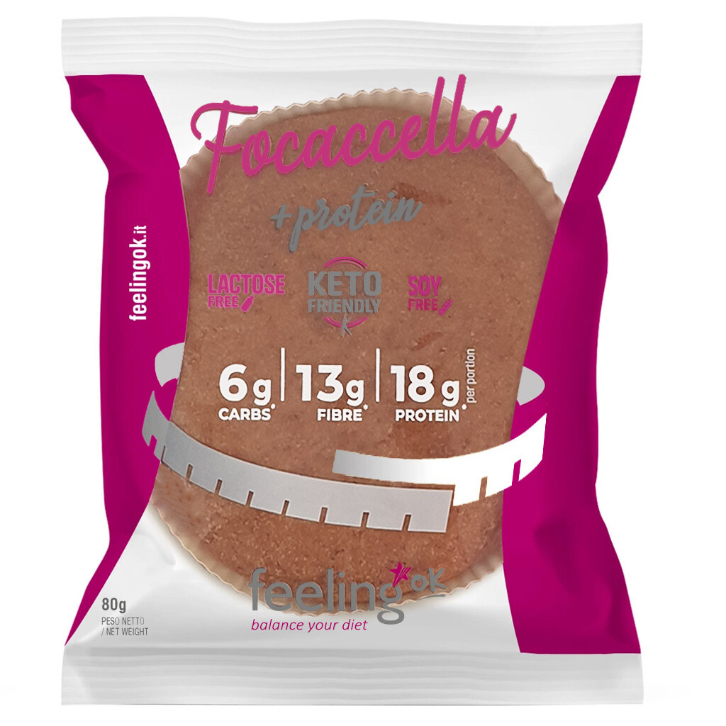 FEELING OK FOCACCELLA + PROTEIN 80 GR Naturale