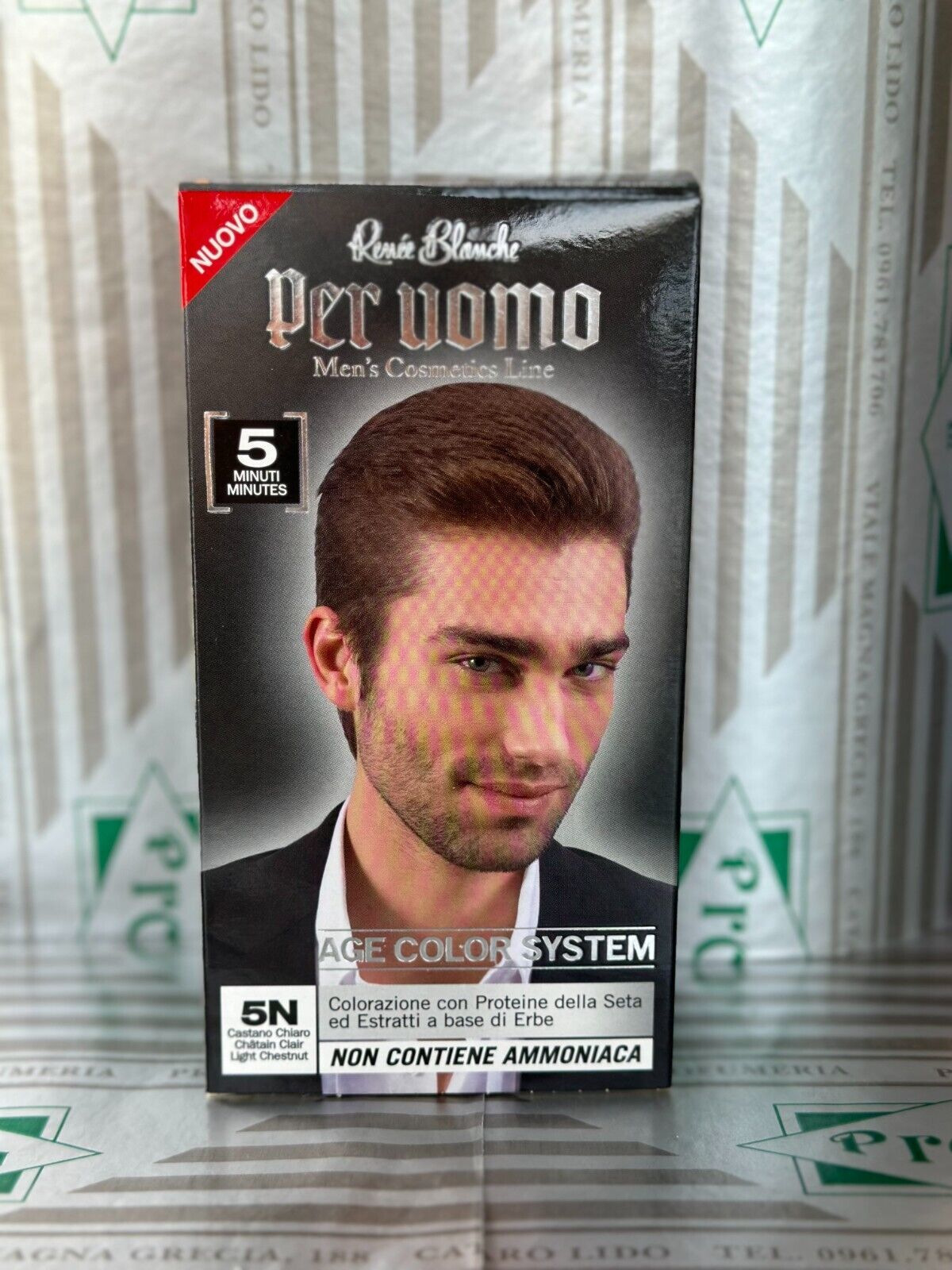 RENE'E BLANCHE COLORAZIONE PER CAPELLI PER UOMO CASTANO CHIARO 5N