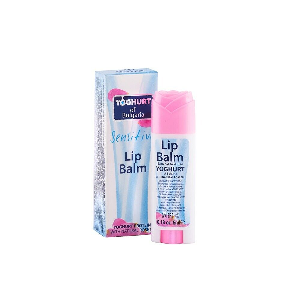 Balsamo labbra Yogurt of Bulgaria,con olio di rosa e proteine di yogurt,5ml