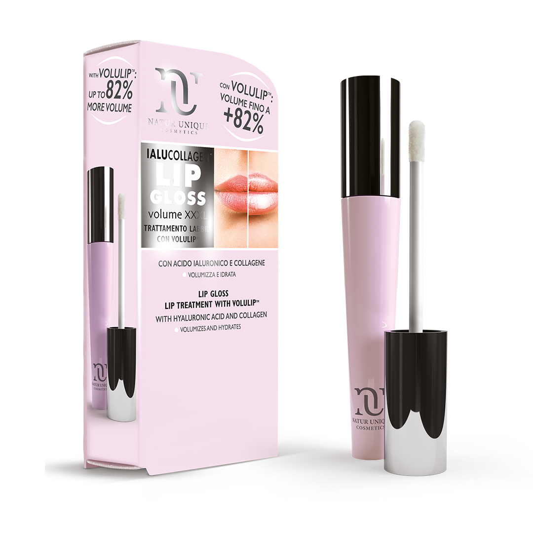 Natur Unique Ialucollagen Lip Gloss Volume XxxL Con Acido Ialuronico e Collagene
