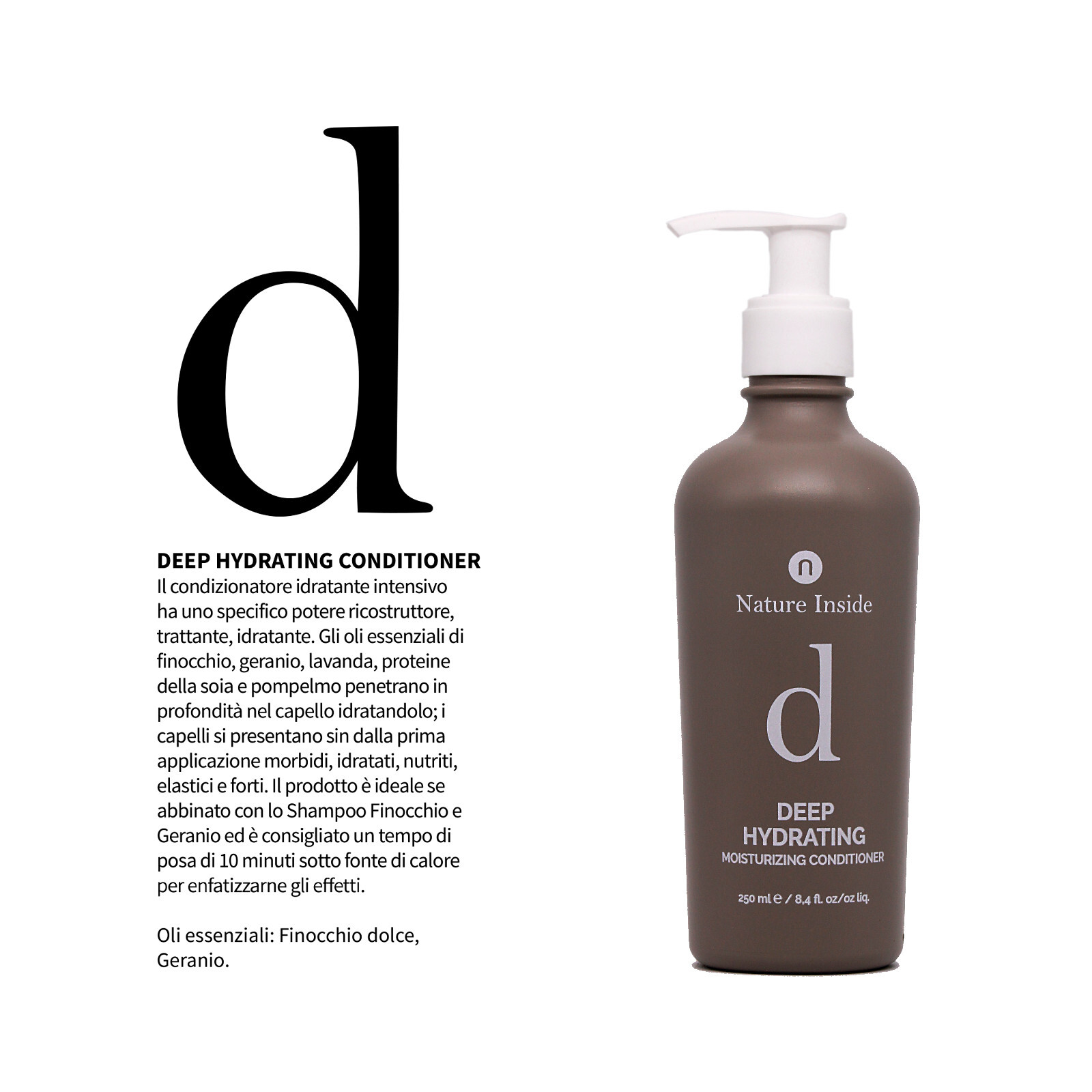 Naturalmente Nature Inside Deep Hydrating - balsamo capelli secchi - 250ml