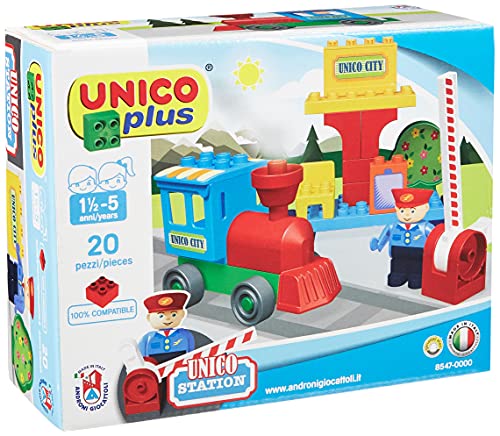 Costruzione Unico City-Treno Piccola Stazione - 0-14 Anni - 20Pz 8547