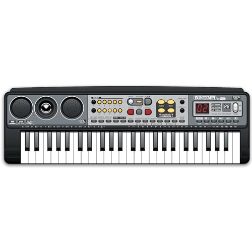 Bontempi | Harmonykeys - Tastiera Digitale A 49 Tasti Con Connessione Usb E Adattatore Di Rete Per Un'Armonia Perfetta, 540X170X55 Mm